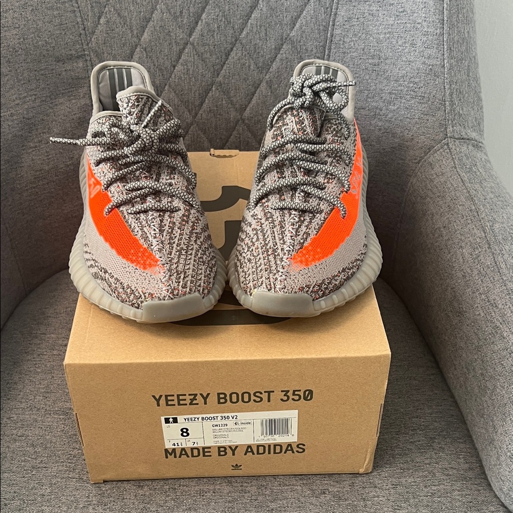Adidas Yeezy Boost 350 V2 with Orange Accent